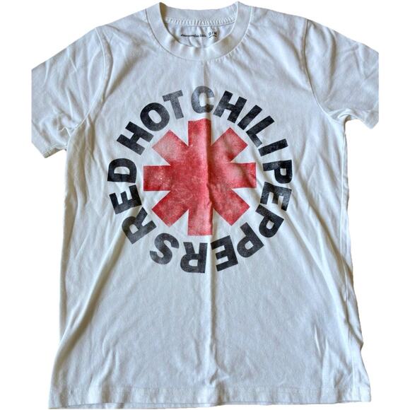 Abercrombie & Fitch Red Hot Chili Peppers Vintage-Inspired Graphic Tee Sz 13-14 - Picture 1 of 7